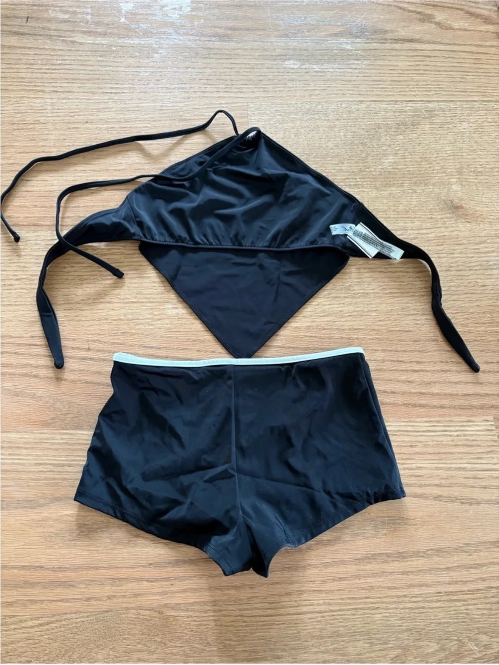 Frankie’s bikinis Black Swim Set - Two-Piece Bikini with Boyshorts